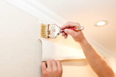 Pose de papier peint à Ham — revêtements muraux et toiles de verre
